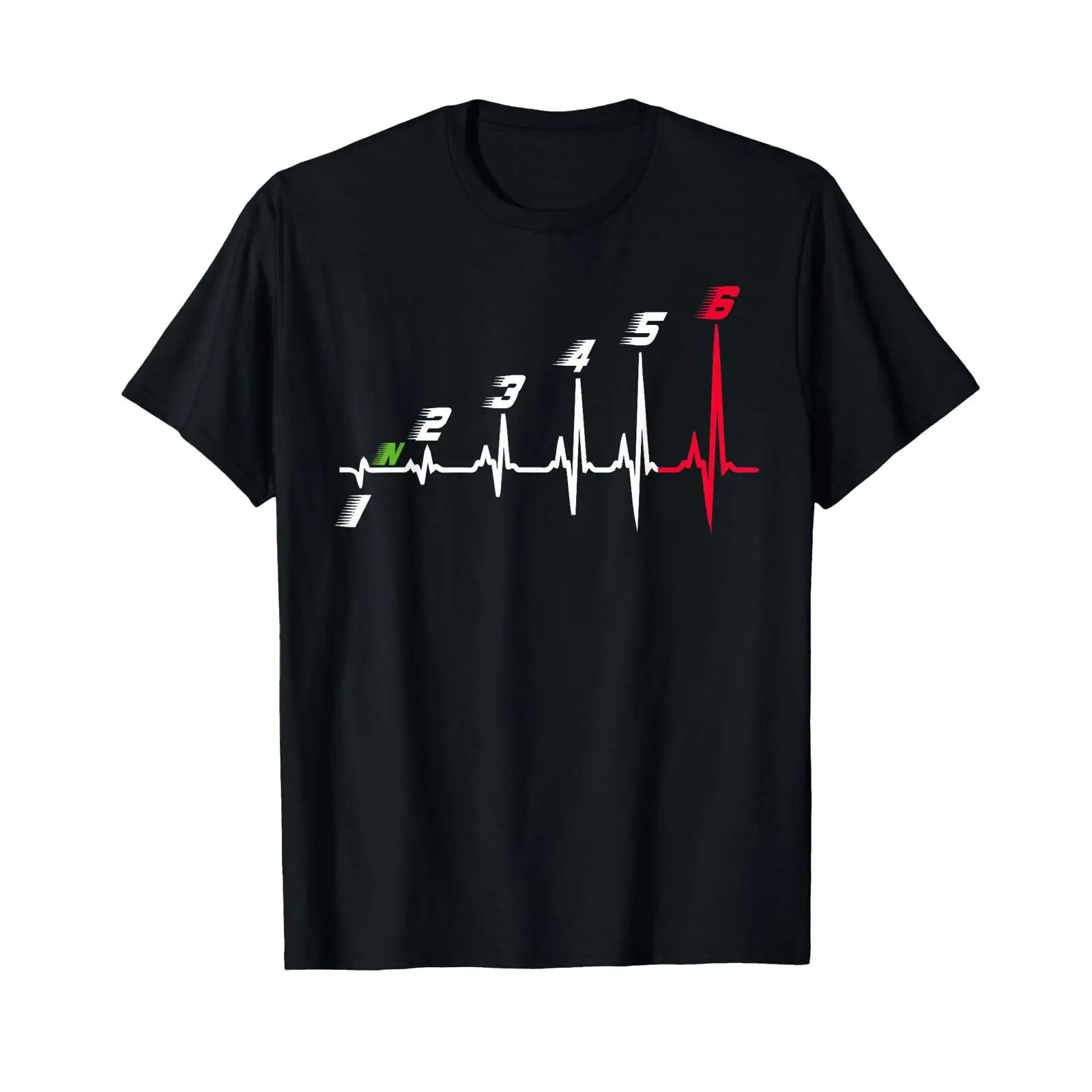 เสื้อยืดลายกราฟิก Heartbeat Mo - Motorcycle Gear Up Down บทวิจารณ์และราคา