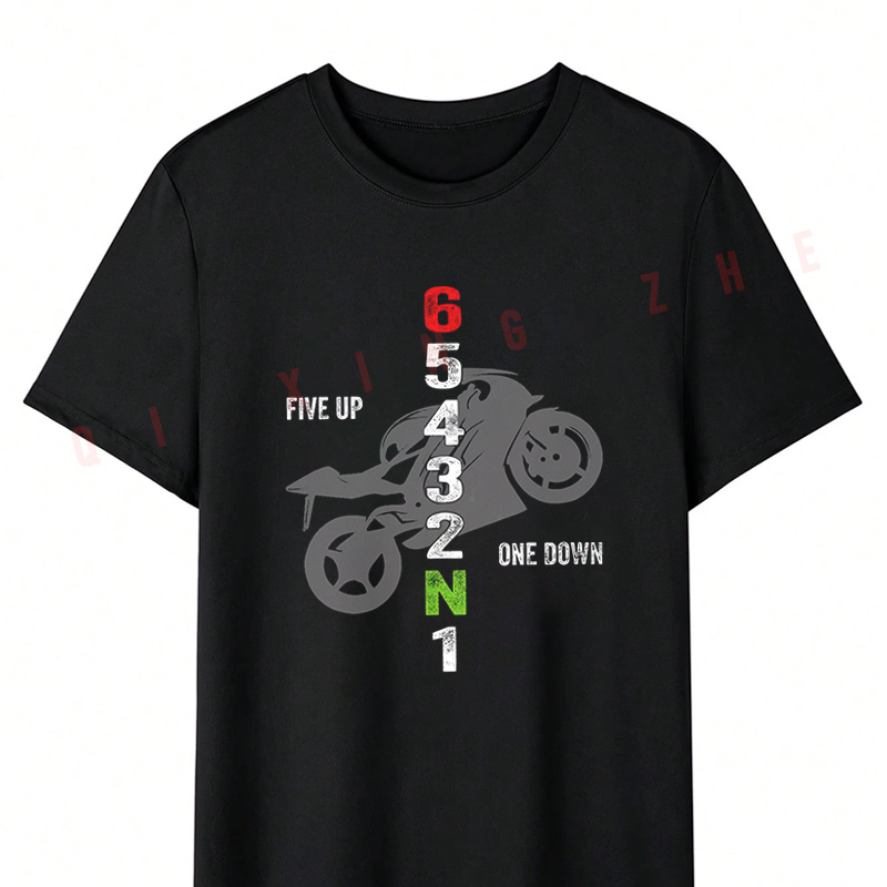 เสื้อยืดลายรถมอเตอร์ไซค์สำหรับ - Motorcycle Gear Up Down บทวิจารณ์และราคา