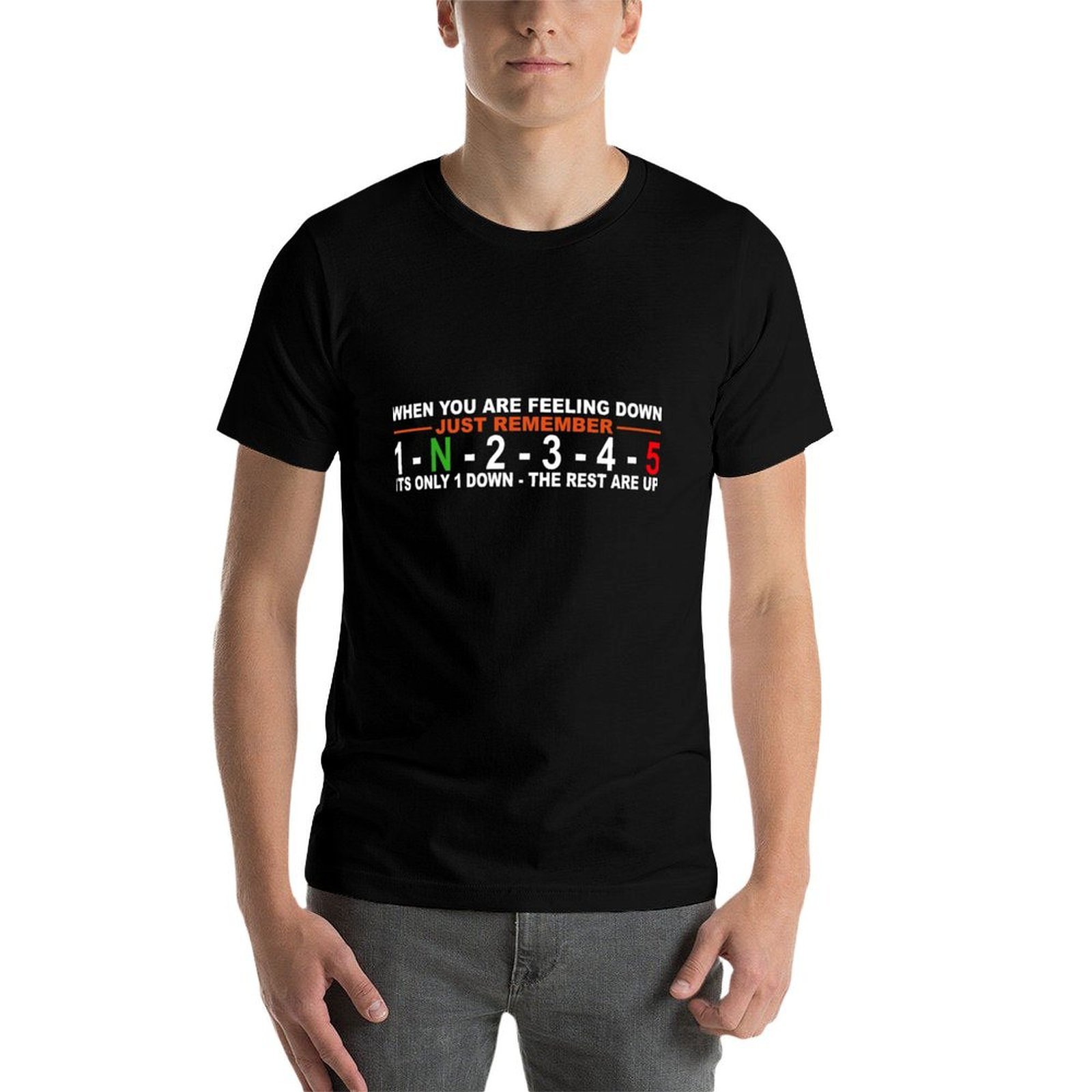 เสื้อยืดลายเกียร์มอเตอร์ไซค์ 5 - Motorcycle Gear Up Down บทวิจารณ์และราคา