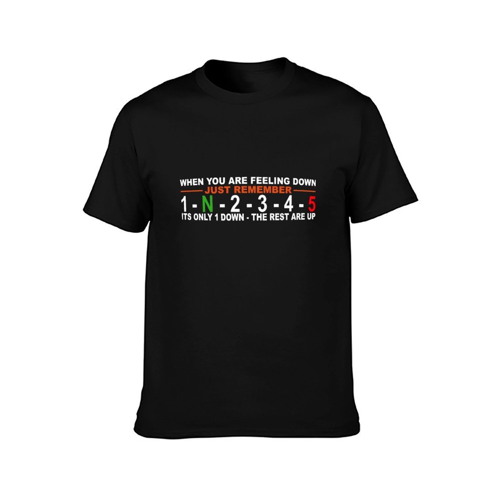 เสื้อยืดลายเปลี่ยนเกียร์มอเตอร - Motorcycle Gear Up Down บทวิจารณ์และราคา