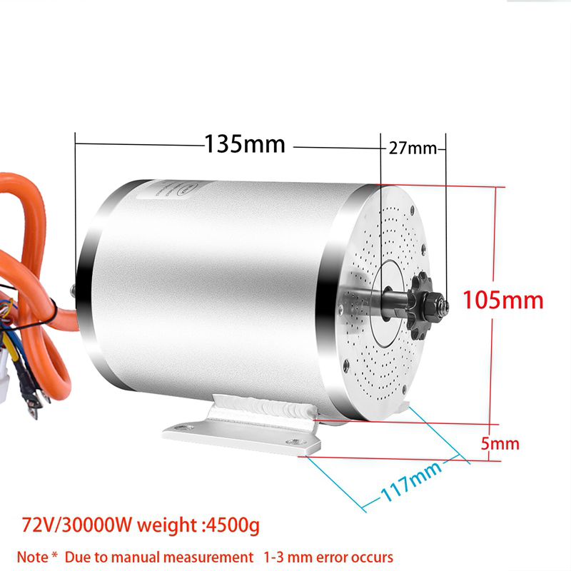 48V 72V 3000W 2000W ไฟฟ้ามอเตอ - Motorcycle Gear Hub บทวิจารณ์และราคา
